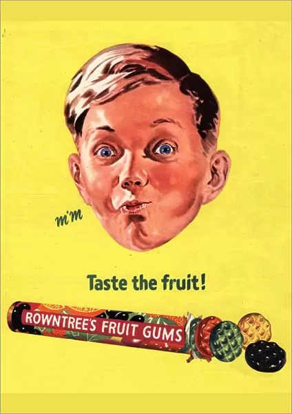 Rowntrees 1950s UK fruit gums sweets