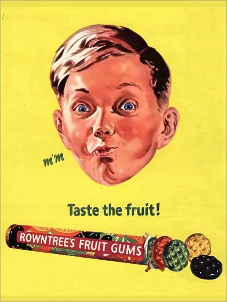 Rowntrees 1950s UK fruit gums sweets