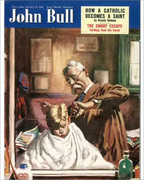 John Bull 1950 1950s UKs haircuts hairdressers magazines