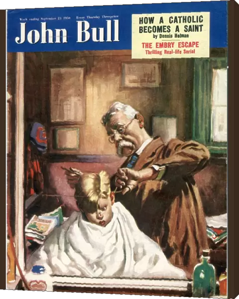 John Bull 1950 1950s UKs haircuts hairdressers magazines