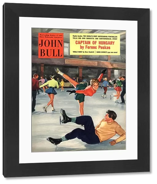 John Bull 1950s UK snow ice skating winter magazines