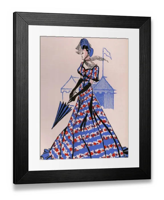 Framed Print : Womens Fashion 1930s 1939 1930s UK portraits womens dresses