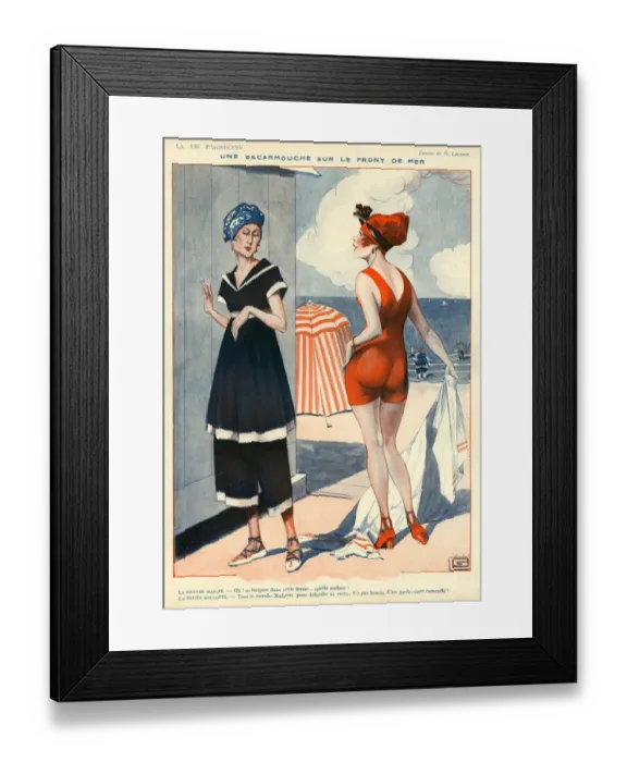 Framed Print : La Vie Parisienne 1918 1910s France Georges Leonnec illustrations erotica womens Framed Print : La Vie Parisienne 1918 1910s France Georges Leonnec illustrations erotica womens