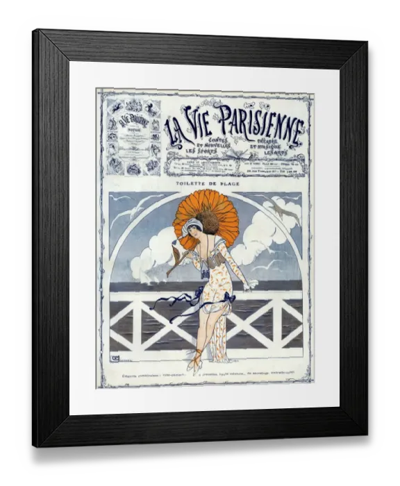 Framed Print : La Vie Parisienne 1923 1920s France Georges Leonnec illustrations erotica umbrellas Framed Print : La Vie Parisienne 1923 1920s France Georges Leonnec illustrations erotica umbrellas