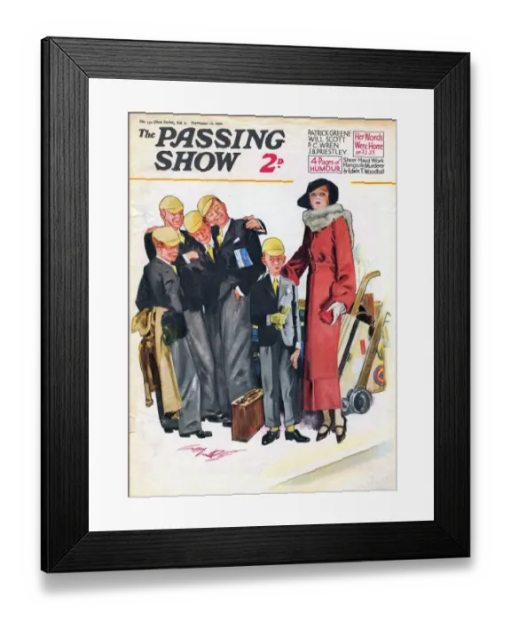 Framed Print : 1930s, UK, The Passing Show, Magazine Cover Framed Print : 1930s, UK, The Passing Show, Magazine Cover