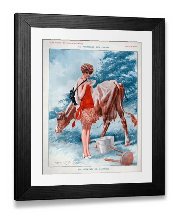 Framed Print : 1920s, France, La Vie Parisienne, Magazine Plate Framed Print : 1920s, France, La Vie Parisienne, Magazine Plate