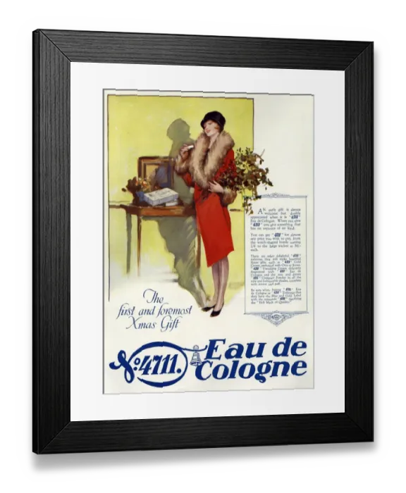 Framed Print : 4711 Perfume, 1920s, UK Framed Print : 4711 Perfume, 1920s, UK