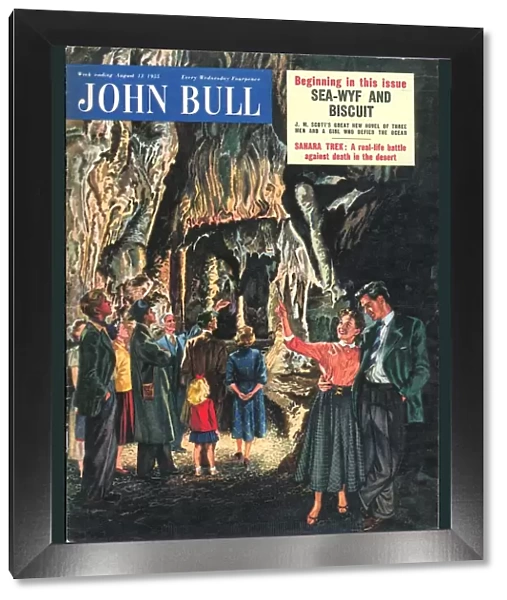 John Bull 1950s UK holidays caves stalagtites stalagmites magazines