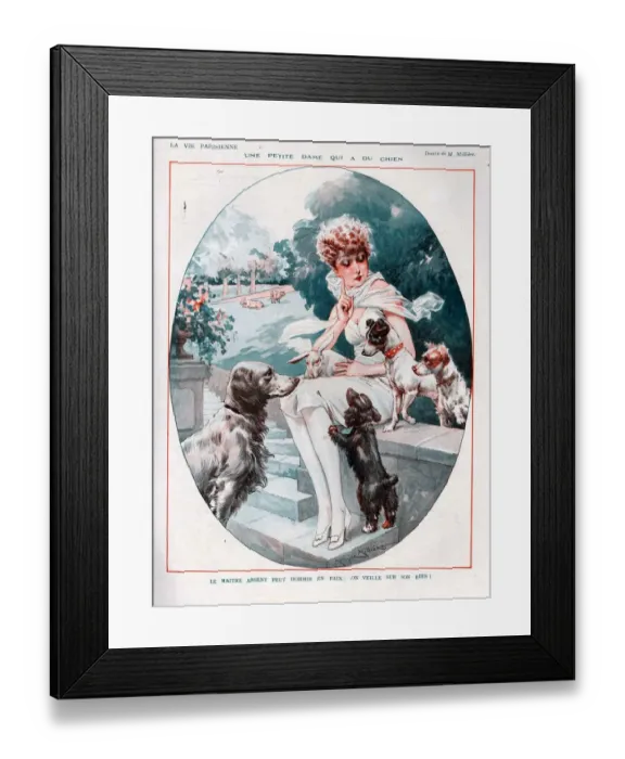 Framed Print : 1920s, France, La Vie Parisienne, Magazine Plate
