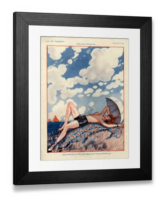 Framed Print : 1920s, France, La Vie Parisienne, Magazine Plate Framed Print : 1920s, France, La Vie Parisienne, Magazine Plate
