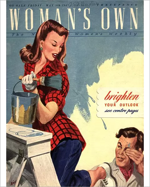 Womans Own 1940s UK decorating diy painting magazines do it yourself interiors