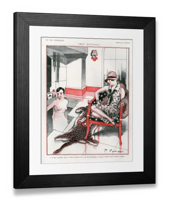 Framed Print : 1920s, France, La Vie Parisienne, Magazine Plate Framed Print : 1920s, France, La Vie Parisienne, Magazine Plate