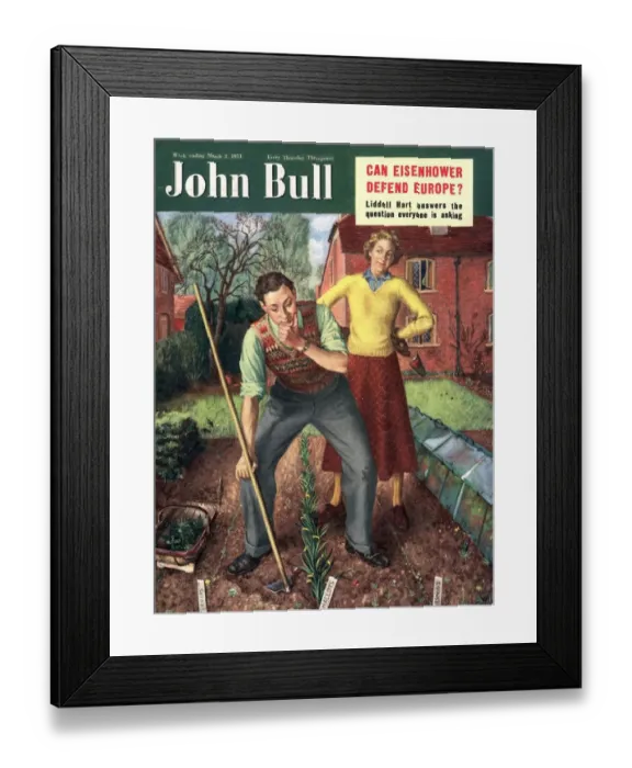 Framed Print : John Bull 1950s UK gardens magazines Framed Print : John Bull 1950s UK gardens magazines
