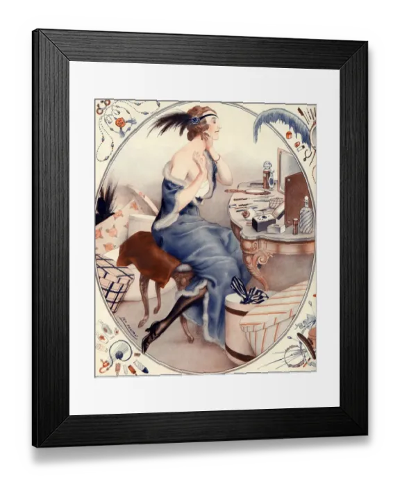 Framed Print : La Vie Parisienne 1922 1920s France Leo Fontan illustrations make-up makeup make Framed Print : La Vie Parisienne 1922 1920s France Leo Fontan illustrations make-up makeup make