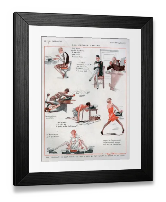 Framed Print : 1920s, France, La Vie Parisienne, Magazine Plate Framed Print : 1920s, France, La Vie Parisienne, Magazine Plate