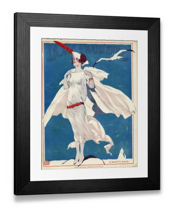 Framed Print : La Vie Parisienne 1922 1920s France Georges Leonnec magazines illustrations womens Framed Print : La Vie Parisienne 1922 1920s France Georges Leonnec magazines illustrations womens