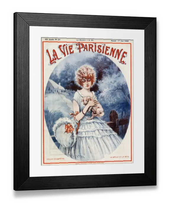 Framed Print : La Vie Parisienne 1922 1920s France Maurice Milliere magazines illustrations pigs