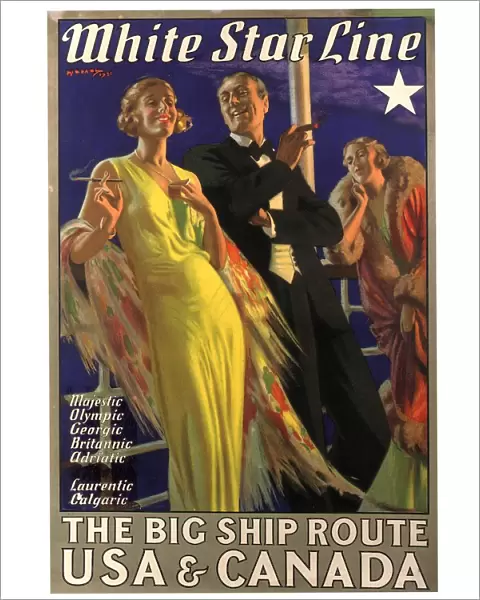 1931 1930s USA holidays nautical cruises cruises white star ships womens mens suits