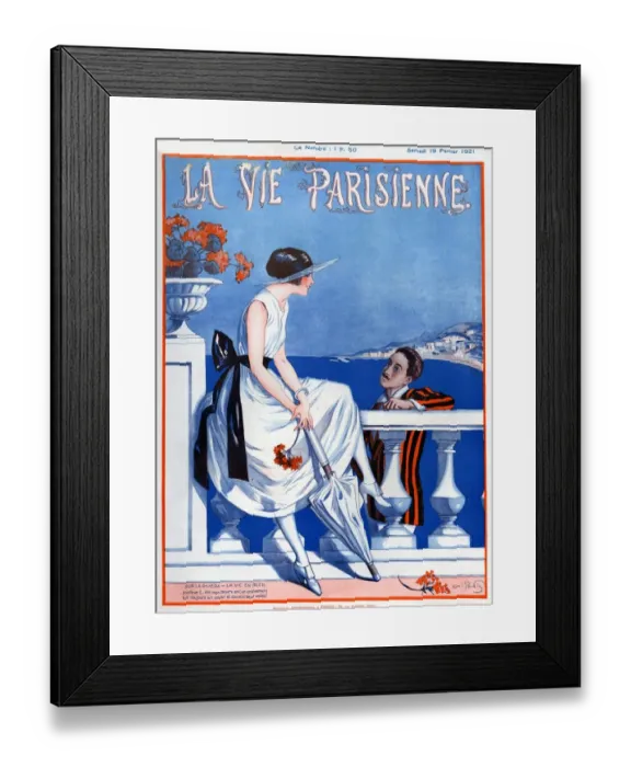 Framed Print : 1920s France La Vie Parisienne Magazine Cover Framed Print : 1920s France La Vie Parisienne Magazine Cover