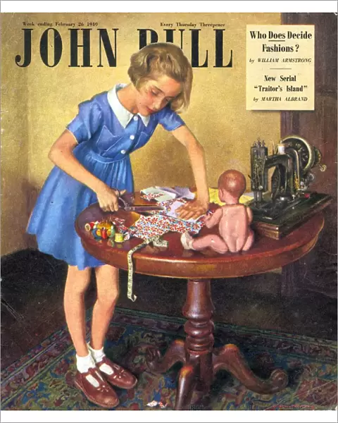 John Bull 1949 1940s UK dolls dressmaking hobbies magazines