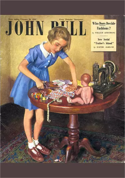 John Bull 1949 1940s UK dolls dressmaking hobbies magazines