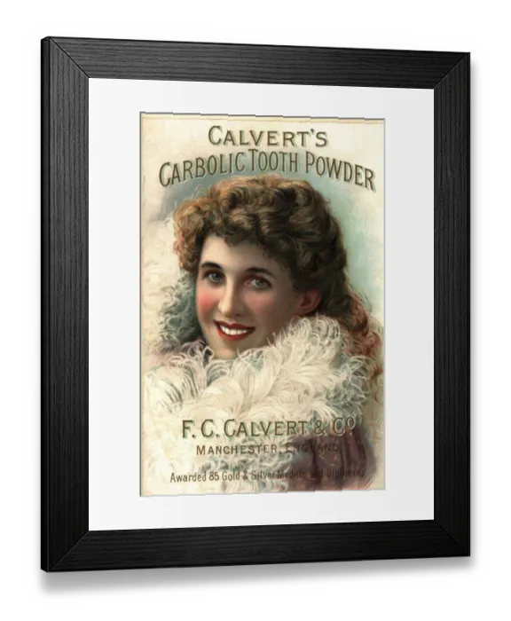 Framed Print : 1890s UK calvert toothpaste Framed Print : 1890s UK calvert toothpaste