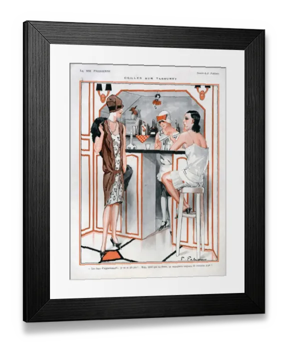 Framed Print : 1920s, France, La Vie Parisienne, Magazine Plate Framed Print : 1920s, France, La Vie Parisienne, Magazine Plate