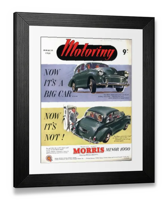 Framed Print : 1950s UK cars morris minor Framed Print : 1950s UK cars morris minor