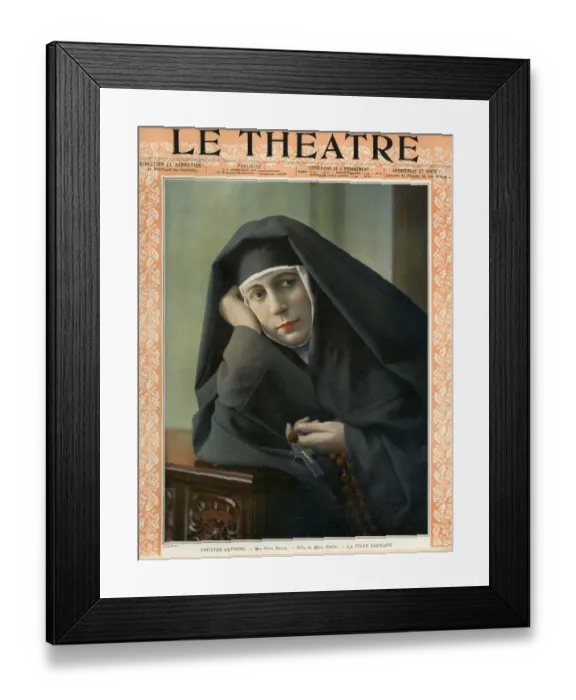 Framed Print : Le Theatre, 1900s, France Framed Print : Le Theatre, 1900s, France