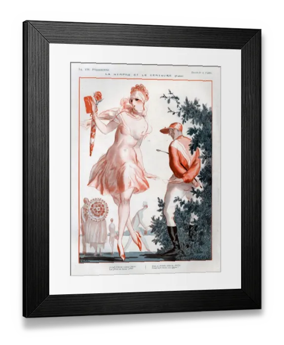 Framed Print : 1920s, France, La Vie Parisienne, Magazine Plate