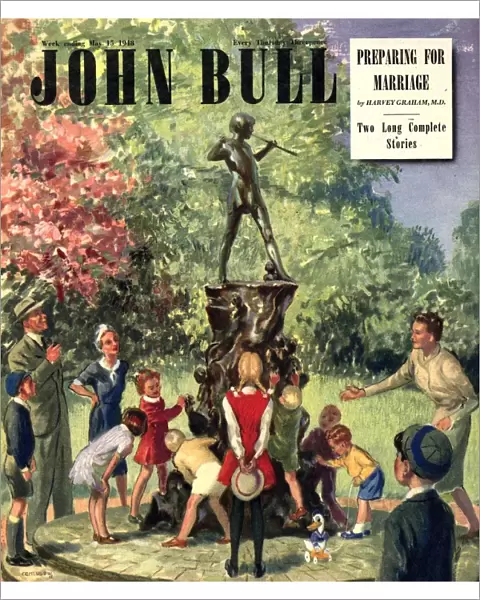 John Bull 1948 1940s UK J M Barrie kensingtons gardens peter pan london parks magazines
