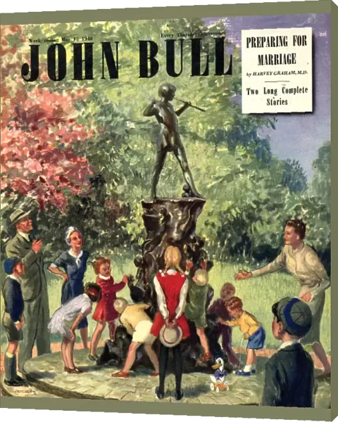 John Bull 1948 1940s UK J M Barrie kensingtons gardens peter pan london parks magazines