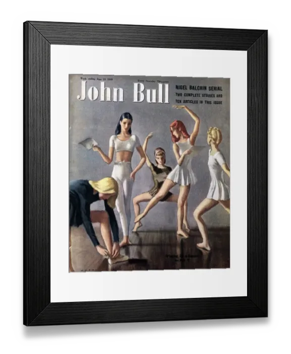 Framed Print : John Bull 1949 1940s UK ballet magazines Framed Print : John Bull 1949 1940s UK ballet magazines