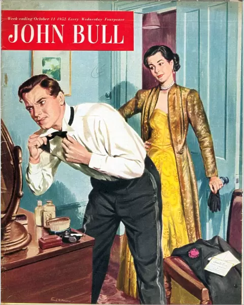John Bull 1952 1950s UK evening-dress bowties party magazines bow-ties bow ties clothing