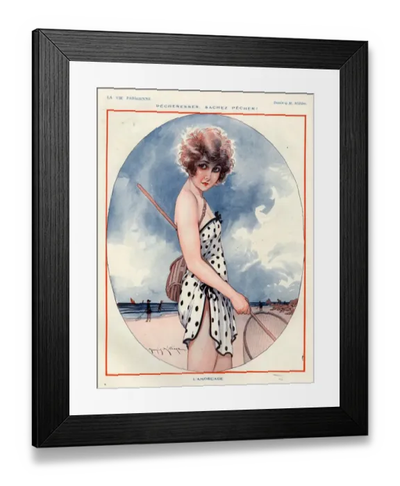 Framed Print : 1920s, France, La Vie Parisienne, Magazine Plate Framed Print : 1920s, France, La Vie Parisienne, Magazine Plate