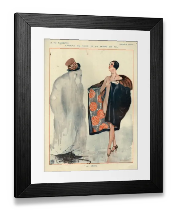 Framed Print : 1920s, France, La Vie Parisienne, Magazine Plate Framed Print : 1920s, France, La Vie Parisienne, Magazine Plate