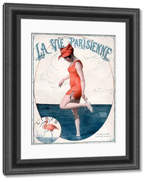 La Vie Parisienne 1910s France Georges Leonnec illustrations magazines womens swimming