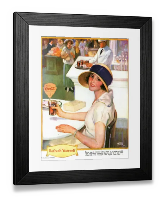 Framed Print : Coca-Cola 1920s USA Framed Print : Coca-Cola 1920s USA