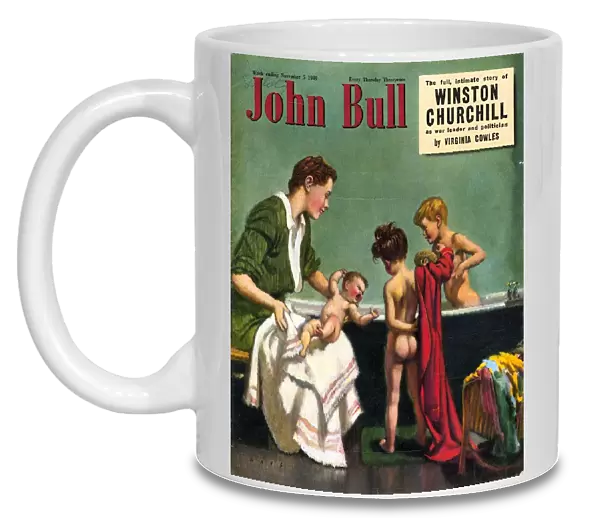 John Bull 1949 1940s UK baths bathtime magazines