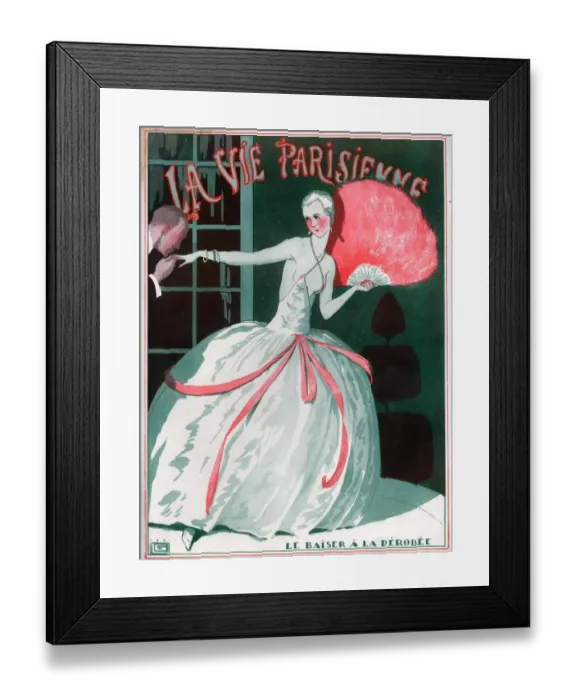 Framed Print : 1920s France La Vie Parisienne Magazine Cover Framed Print : 1920s France La Vie Parisienne Magazine Cover