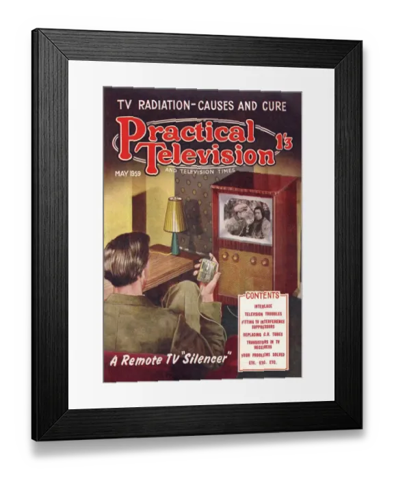 Framed Print : Practical Television 1950s UK radiation televisions diy magazines do it yourself Framed Print : Practical Television 1950s UK radiation televisions diy magazines do it yourself
