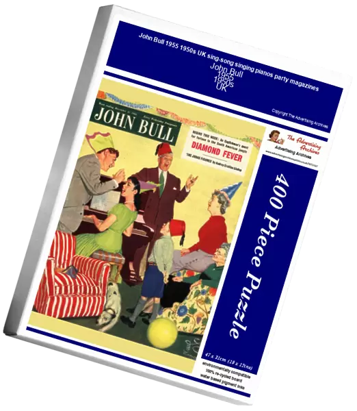 John Bull 1955 1950s UK sing-song singing pianos party magazines