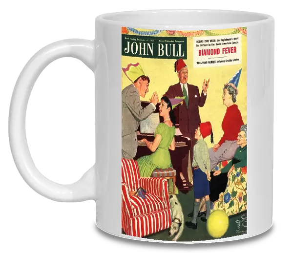 John Bull 1955 1950s UK sing-song singing pianos party magazines