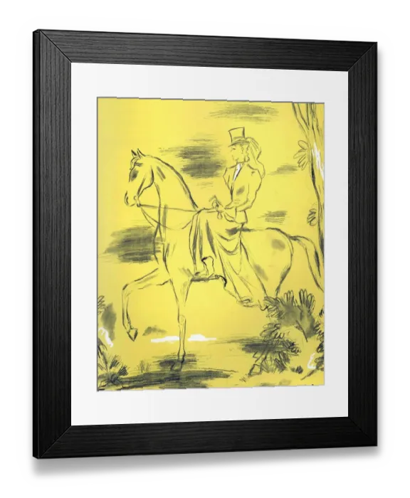 Framed Print : Woman Riding 1939 1930s UK riders horses women Framed Print : Woman Riding 1939 1930s UK riders horses women