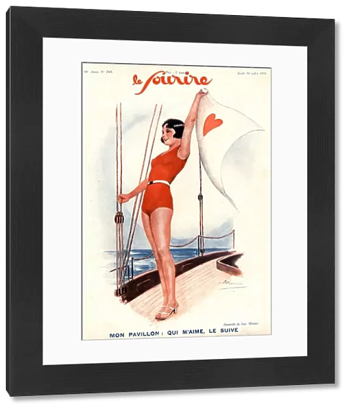 Le Sourire 1931 1930s France sailing swimwear swim suits swimming costumes magazines