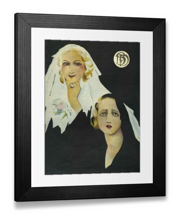 Framed Print : Blanco y Negro 1926 1920s Spain cc portraits brides magazines womens Framed Print : Blanco y Negro 1926 1920s Spain cc portraits brides magazines womens