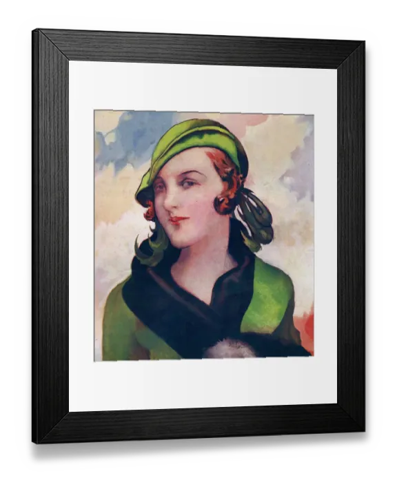 Framed Print : Womens Fashion 1930s 1939 1930s UK womens portraits Framed Print : Womens Fashion 1930s 1939 1930s UK womens portraits