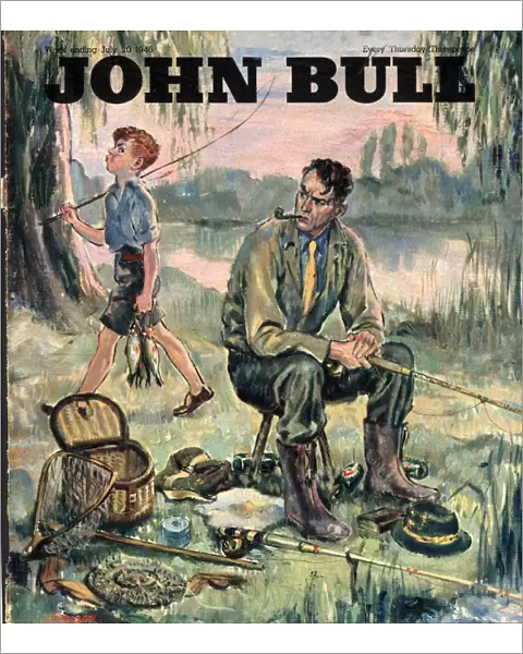 John Bull 1950s UK holidays fishing magazines
