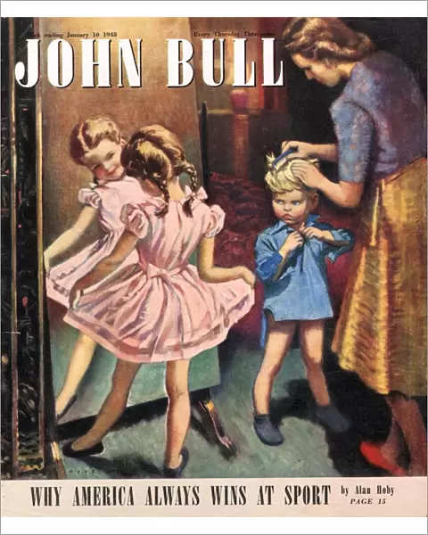 John Bull 1948 1940s UK mirrors siblings rivalry magazines
