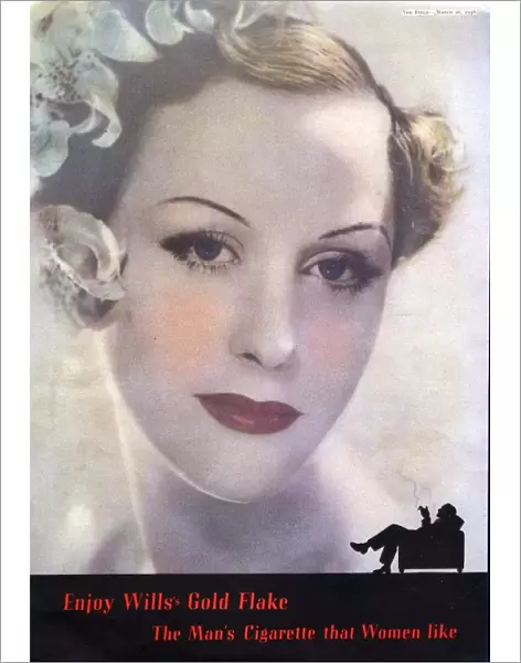 Wills 1930s UK glamour cigarettes smoking